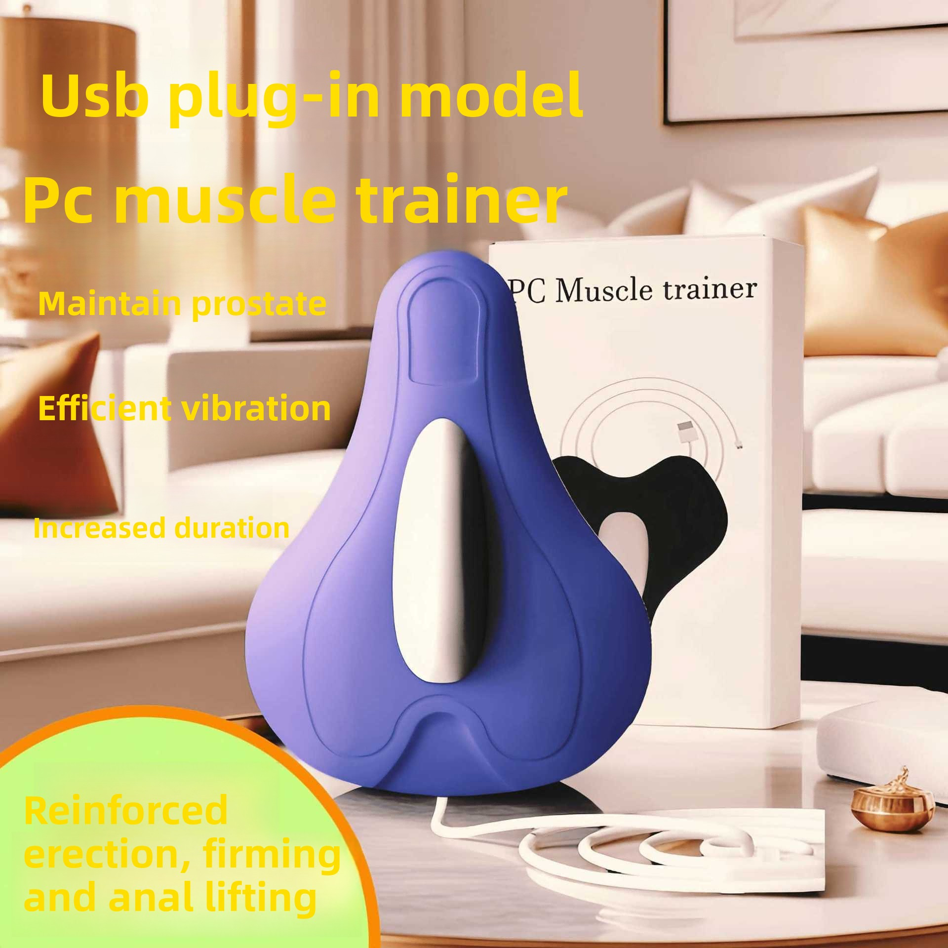 Electric PC Muscle Trainer - Sit - to - Train, Rejuvenate, Unisex Design
