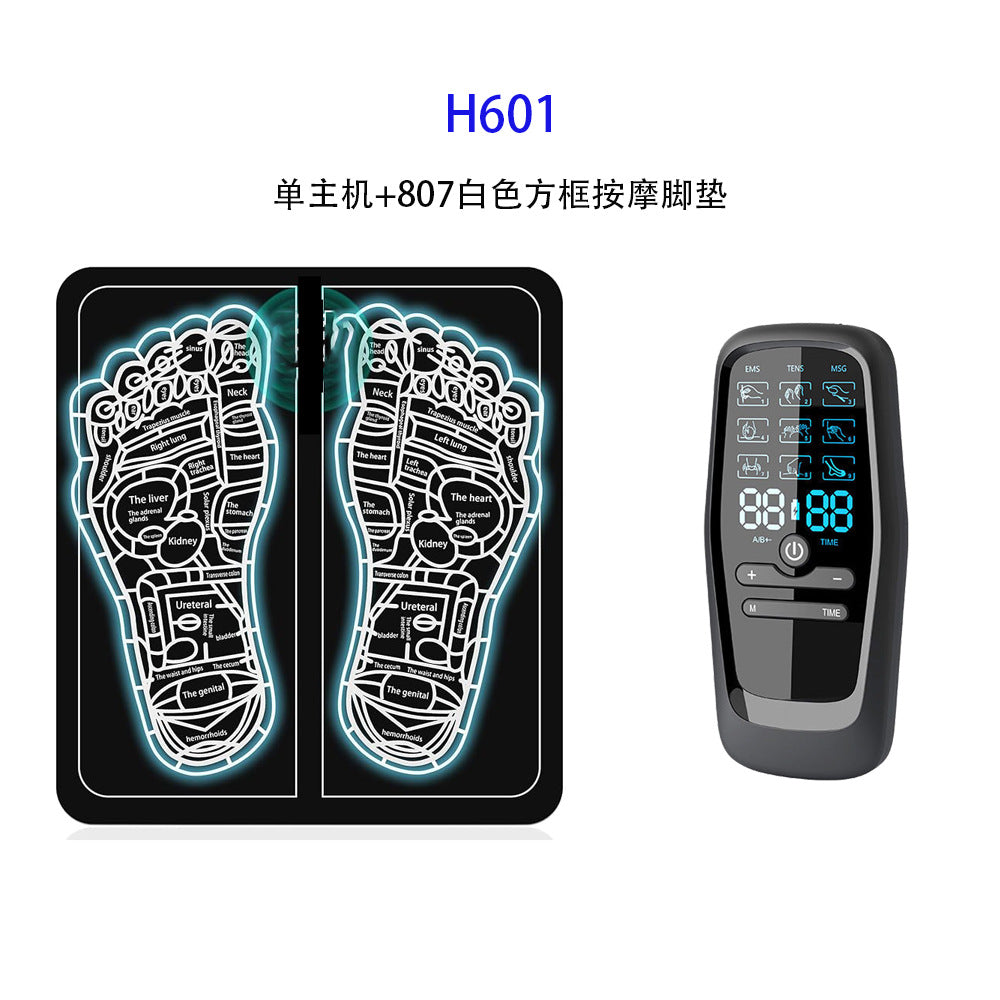 EMS Foot Massager Set - Remote Control, Dual - Port, Multi - Pads