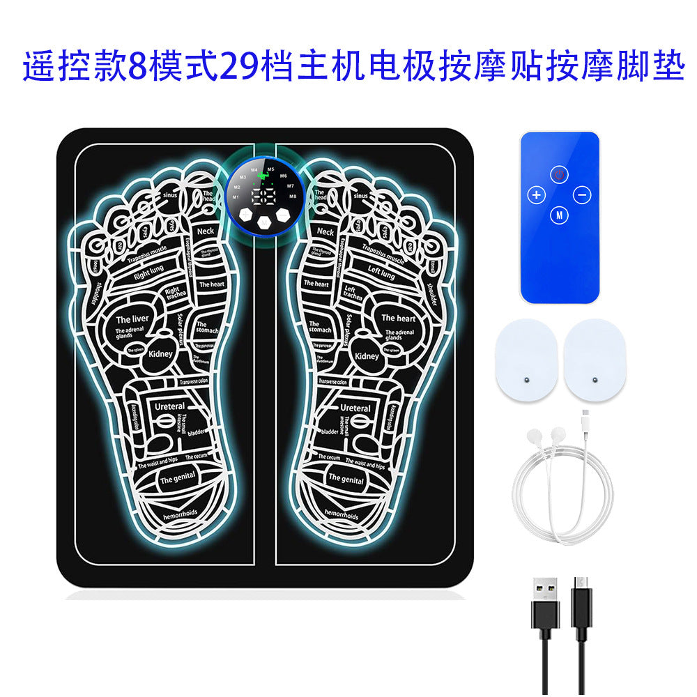 EMS Foot Massager Set - Remote Control, Dual - Port, Multi - Pads
