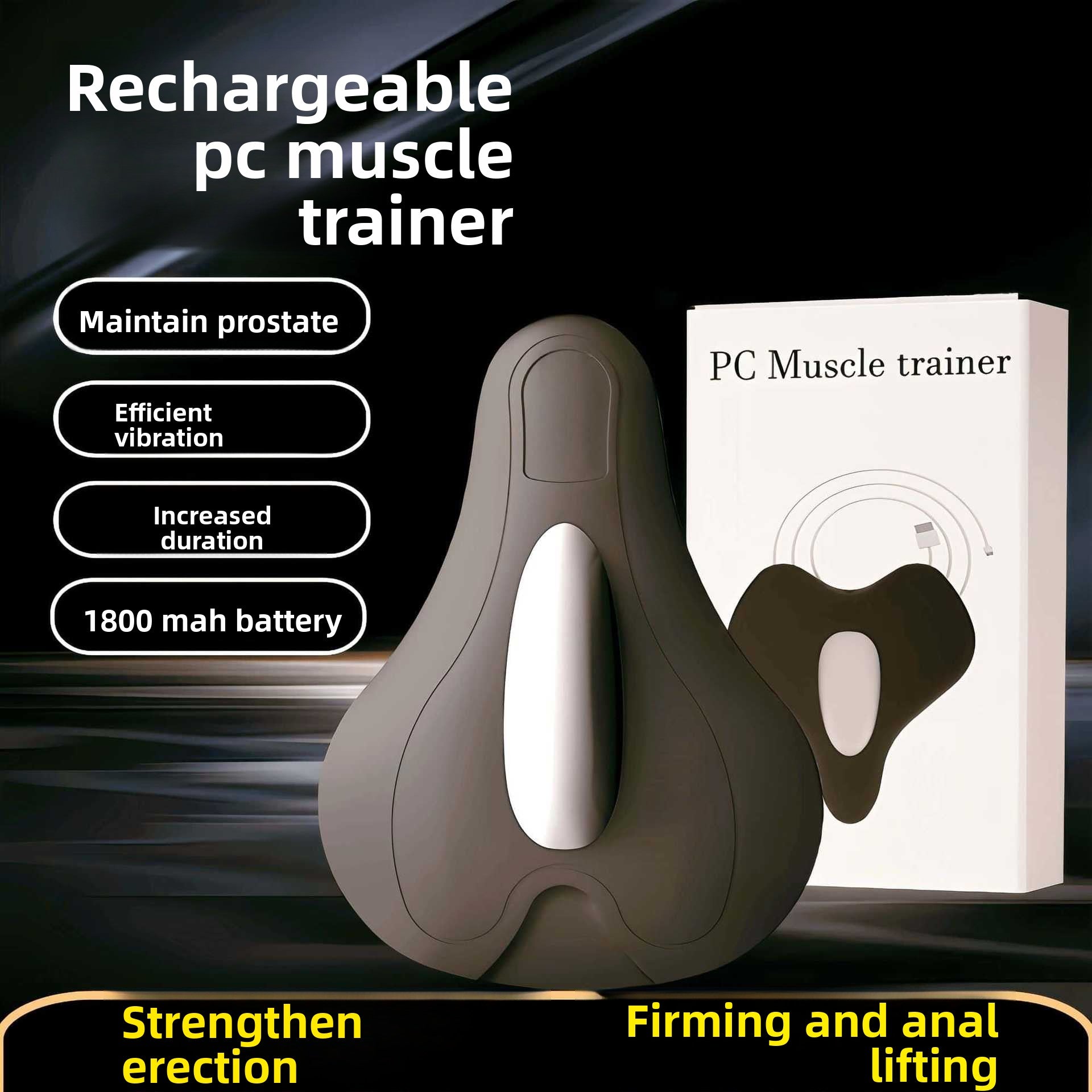 Electric PC Muscle Trainer - Sit - to - Train, Rejuvenate, Unisex Design