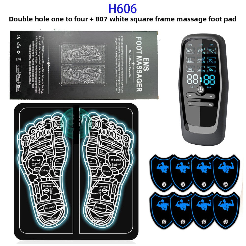 EMS Foot Massager Set - Remote Control, Dual - Port, Multi - Pads