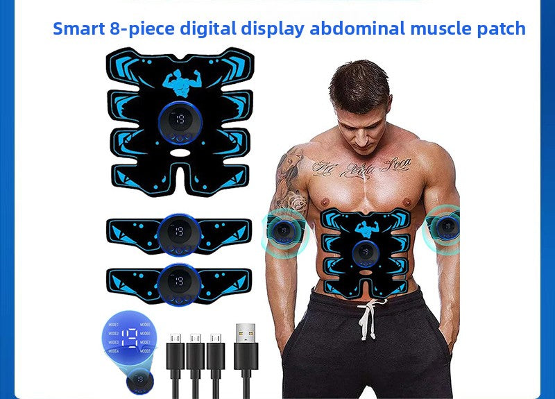 Smart 8 - Piece Abs Stimulator - Digital Display, Muscle Toning